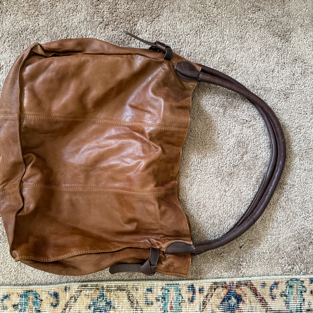 We The Free Brown Leather Bag